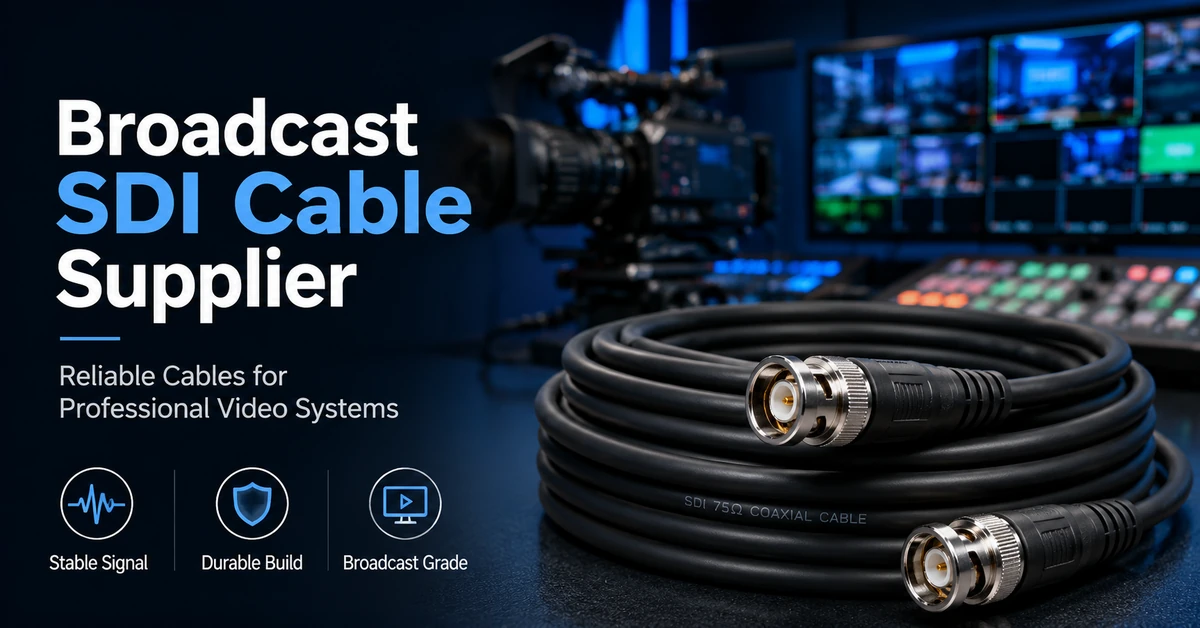 Broadcast SDI Cable Supplier: How to Choose Reliable SDI Cables for Professional Video Systems